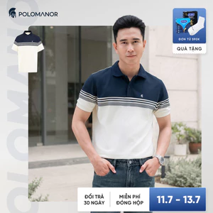 Áo polo nam cao cấp IRISH, chất liệu CVC Diamond thanh lịch sang trọng - POLOMANOR