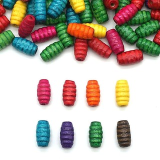 80 hạt gỗ tròn màu Pastel, các loại hạt gỗ trang trí...