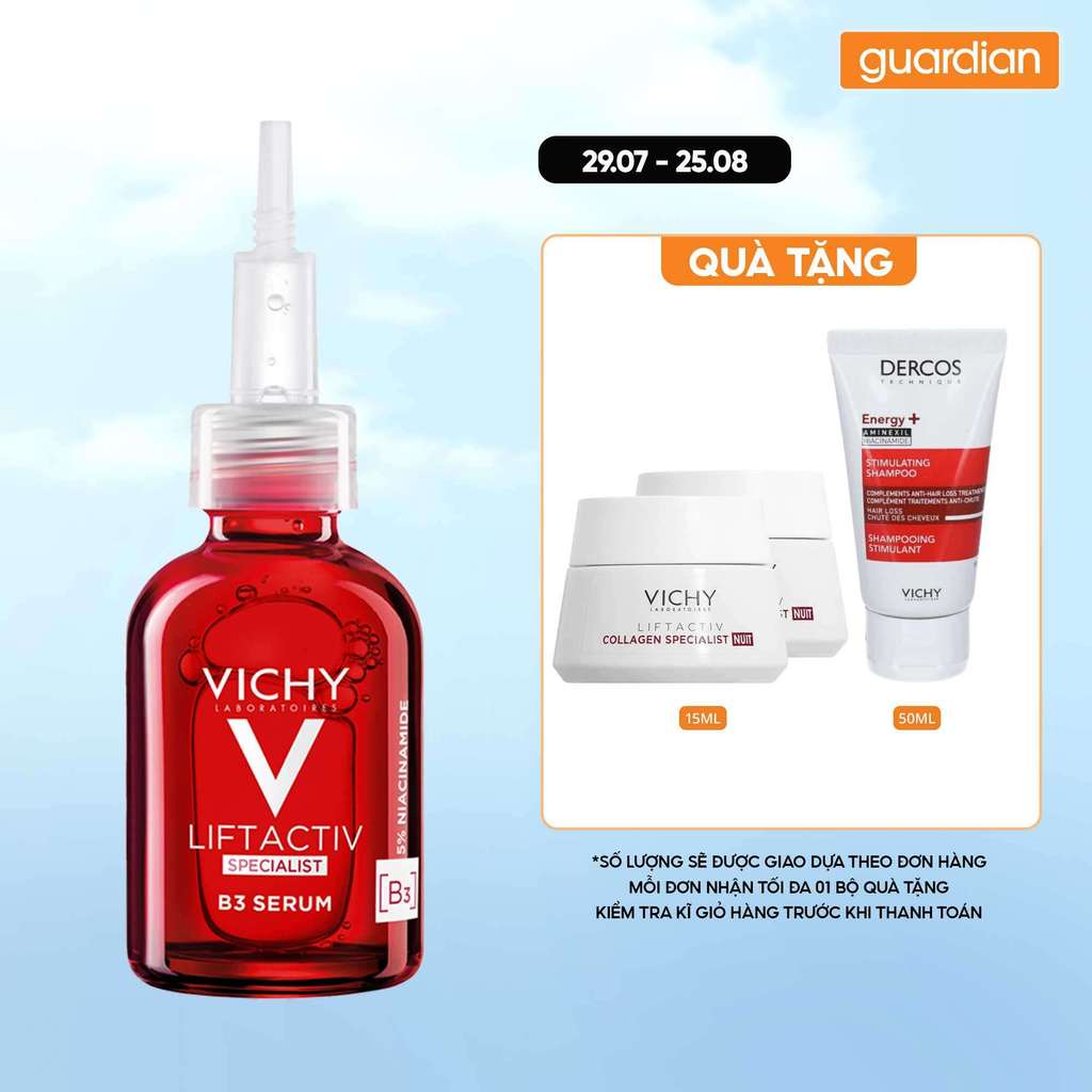 Serum Giúp Cải Thiện & Ngăn Ngừa Thâm Nám Đốm Nâu Toàn Diện Vichy Liftactiv B3 Dark Spots Serum 30Ml
