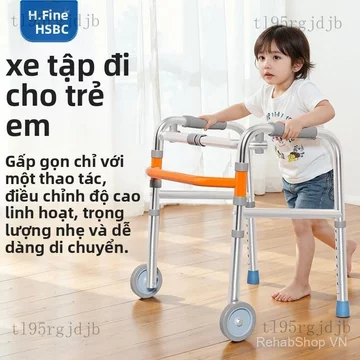 Khung tập đi/Dụng cụ hỗ trợ đi bộXe tập đi phục hồi chức năng sau gãy xương, xe tập đi cho chi dưới, gậy hỗ trợ đi lại,