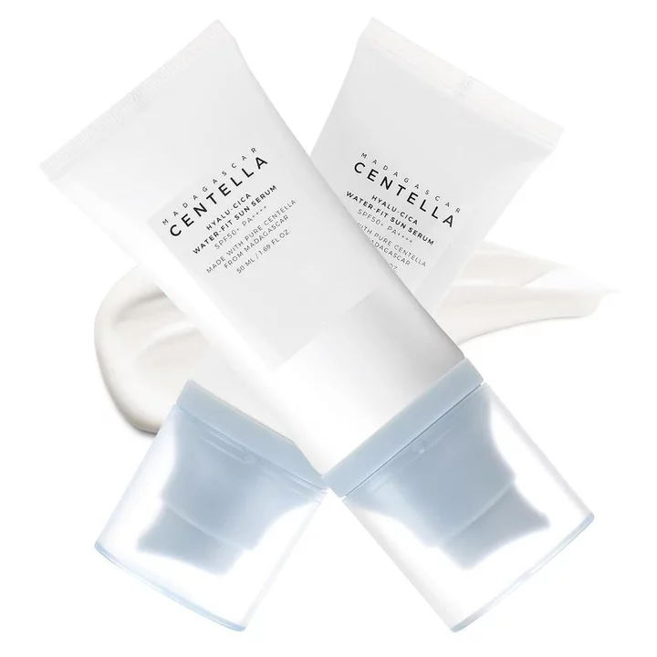 2 chiếc Kem chống nắng Centella Asiatica SPF50, Tinh chất chống nắng da mặt 50ml, Kem chống nắng chống tia cực tím hàng ngày, Kem chống nắng mặt mùa hè, Đồ cần thiết du lịch cho bé gái. CGZY