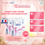 Bộ 3 Thực phẩm bảo vệ sức khỏe Elevit bổ sung Acid Folic, Sắt, Canxi, Các Vitamin và Các khoáng chất (30 Viên/Hộp) — ảnh 1
