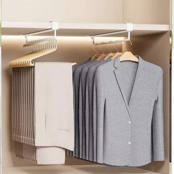 Lỗ-Miễn Phí Quần Giá Treo Trên Móc Treo Quần Áo Cần Quần Áo Tủ Quần Áo Tích Hợp Quần Treo Hình Chữ u Móc Treo Quần Áo Vượt Qua Móc Treo Dọc