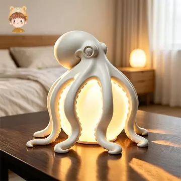 Octopus Coast Trang Trí Đèn Bàn Phong Cách Bờ Biển Đèn Ngủ Để Bàn Đèn Trang Trí Sáng Tạo Đèn Điêu Khắc Phòng Ngủ Ánh Sáng Môi Trường Xung Quanh Đèn Bàn Theo Chủ Đề Đại Dương Đèn Bàn Nghệ Thuật
