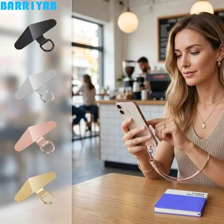 BARR1YRB 5 Khóa Dây Điện Thoại, Đầu Nối Dây Điện Thoại Mịn Siêu Mỏng, Phụ Kiện Dây Điện Thoại Kim Loại Đa Năng Chắc Chắn Điện Thoại Tab Tất Cả Các Vỏ Điện Thoại