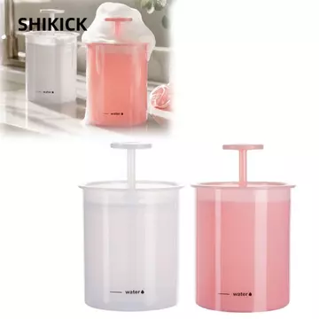 SHIKICK 2 CÁI Máy tạo bọt làm sạch, Máy tạo bọt rửa mặt PP Rich Foam, Máy bơm thủ công bền bỉ Máy tạo bong bóng mặt màu hồng trắng làm sạch da mặt