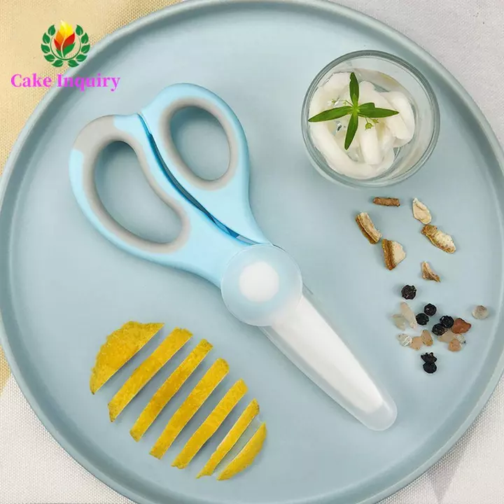 SAHRAI Kéo Thức Ăn Cho Bé Đồ Dùng Cho Bé Hộ Gia Đình Bộ Đồ Ăn Cho Bé Hộp Cắt Hộp Bảo Quản Trẻ Sơ Sinh Hỗ Trợ Cho Ăn