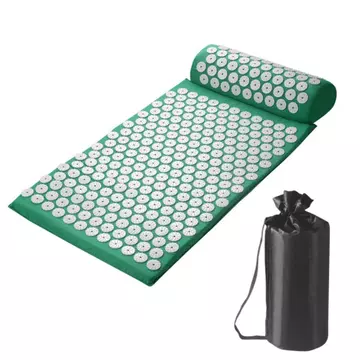 Bộ thảm bấm huyệt và gối giảm đau Bộ thảm bấm huyệt di động Cotton cho vận động viên, co giãn, du lịch