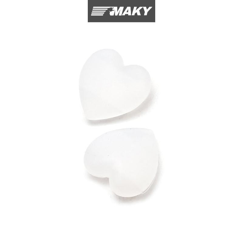 Newwellknownepic 2 Cặp Trái Tim Thời Trang Silicon Chống Trơn Trượt Tai Kẹp Kính Mắt Chân Móc Tai Nút Chặn Phụ Kiện Kính Giữ VN