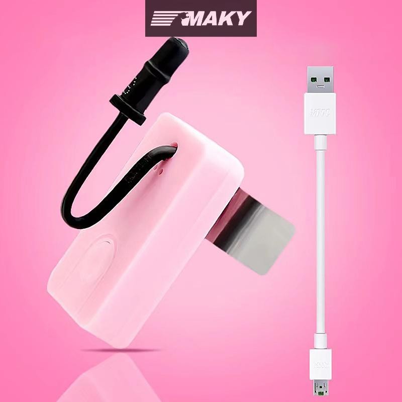 Newwellknownepic Màu Hồng Thiết Thực Dụng Cụ Chọn Tai LED Ngón Tay Cái Chọn Vật Dụng Loại Bỏ Sáp Sạc Độ Sáng Ba Cấp Đèn Earpick VN
