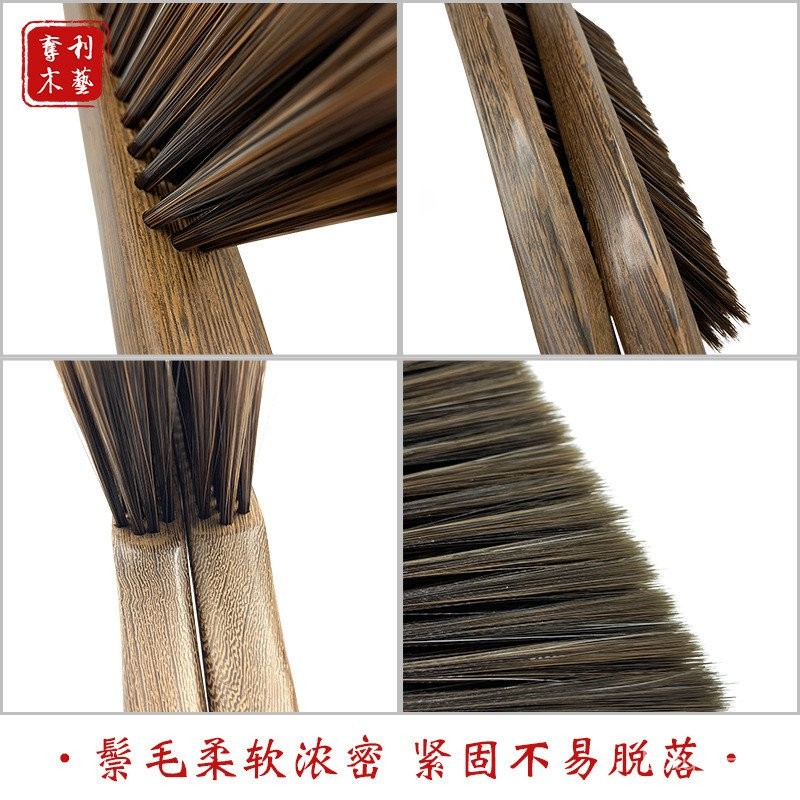 Cánh Gà Gỗ Bàn Chải Mềm Hộ Gia Đình Sofa Giường Quét Bụi Bàn Chải Làm Sạch Dày Tay Cầm Dài Bàn Chải Bụi Bằng Gỗ