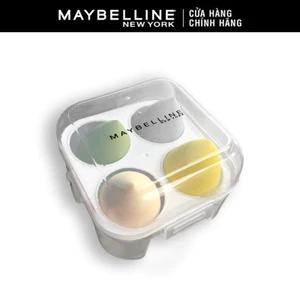 Hộp 4 Bông Mút Trang Điểm, Mút Tán Nền Đa Năng Makeup Sponge Maybelline New York