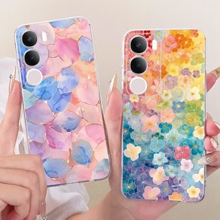 Dành Cho Vivo Y19s Pro Mới Thanh Lịch Họa Tiết Mèo Vỏ Vivo Y19s Y 19S Pro V2419 Ốp Điện Thoại TPU Silicon Mềm
