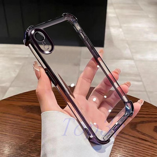 Ốp điện thoại trong suốt chống rơi bốn góc iPhone Xr SJDK