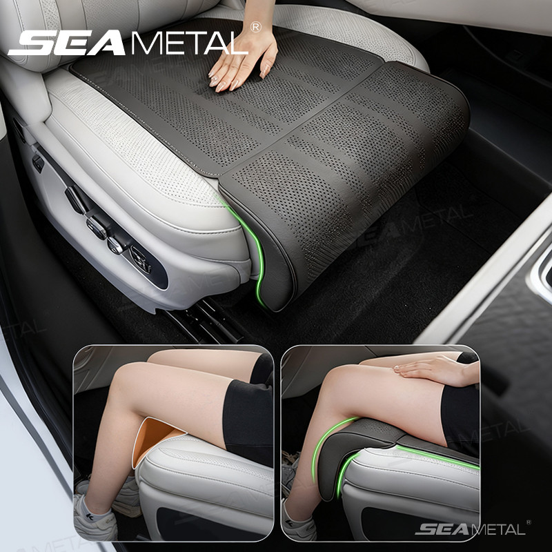 SEAMETAL Ghế Ô Tô Hỗ Trợ Chân Nối Dài Da Lộn Đa Năng Tự Động Ghế Mở Rộng Chân Đệm Cho Người Lái Xe Nhớ Bọt Ghế Đệm Thảm Bao