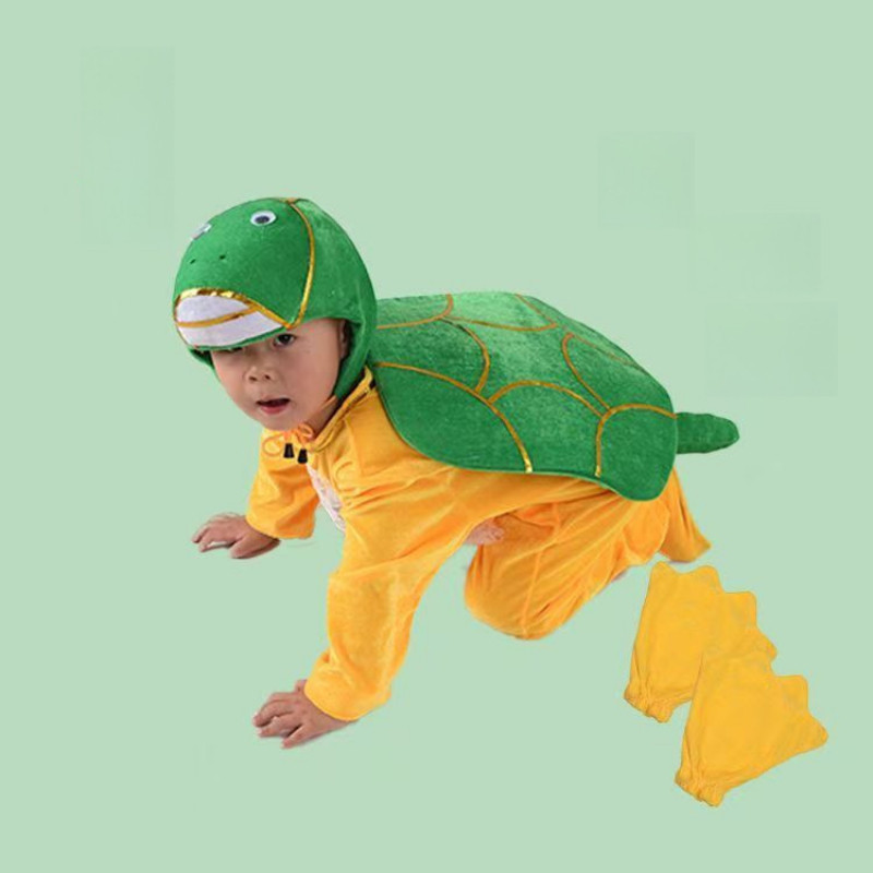 💕Chỗ💕 Quần Áo Trẻ Em Động Vật Múa 3 Đến 14 Tuổi Cua Thiên Nga Rùa Gà Vịt Ếch Cá Vàng Gà Trang Phục Quần Áo Cho Bé Gái Trới Lạ Halloween