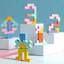 Bảng Xếp Hình Tetris,Đồ chơi xếp gạch Tetris bằng gỗ, đồ chơi montessori phát triển tư duy cho bé, Cho Trẻ 1-12 Tuổi