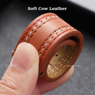 Vintage Khâu Đỏ Chính Hãng Da Bò Dây Đeo Đồng Hồ 20 Mm 22 Mm Nhanh Da Phát Hành Đồng Hồ Thông Minh Dây Đeo Nam Nữ Vòng Tay Cho SEIKO Diver