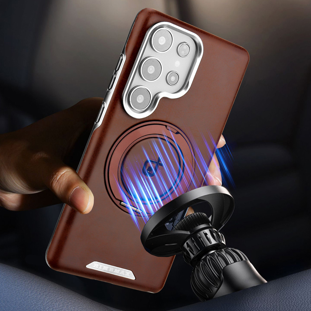 Ốp Điện Thoại Da Giá Đỡ Xoay Mới, Dành Cho S26 S25 S24 S23 Ultra S24 S25 Plus Vỏ Bảo Vệ Chống Rơi