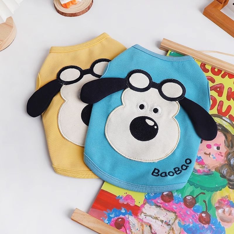 2024 Quần Áo Cho Chó Mùa Hè Mỏng Co Giãn Thú Cưng Bichon Pug Pháp Chiến Đấu Áo Quần Áo Mùa Hè Thoáng Khí Dễ Thương