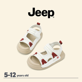 JEEP Baotou Dép Bé Trai Bé Gái Mùa Hè Đế Mềm Chống Trơn Trượt Thoáng Khí Ngoài Trời Vừa Lớn Trẻ Em Đi Biển Giày