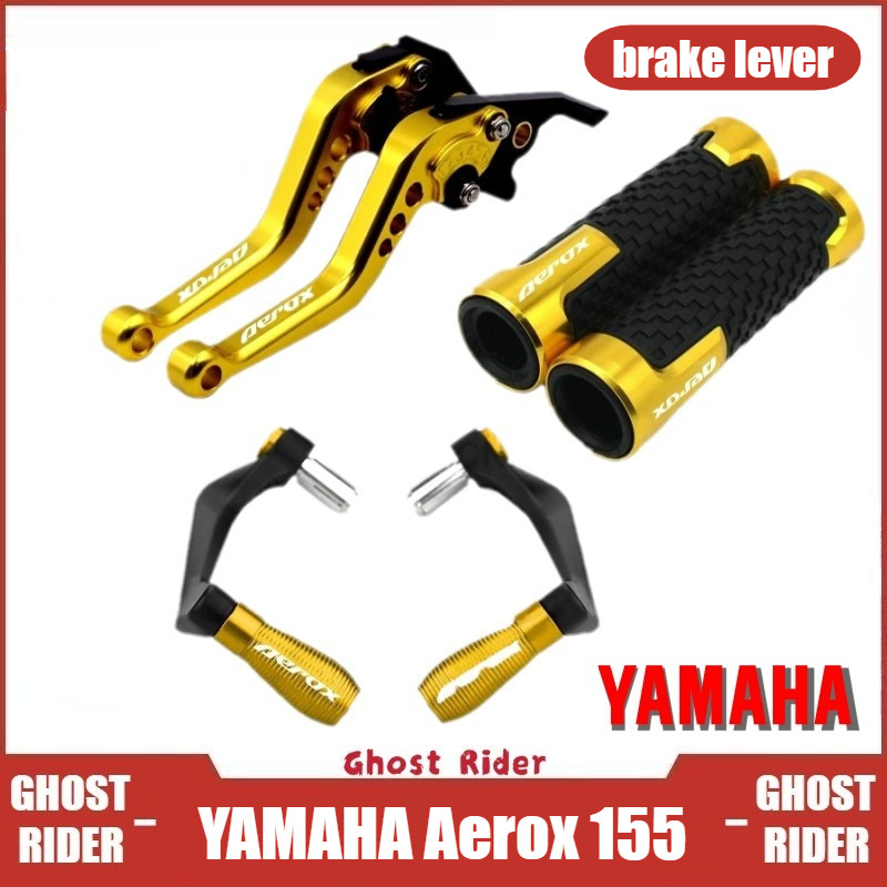 Dành Cho Xe Yamaha Aerox 155 V1 V2 V3 2017-2025 Hợp Kim Nhôm CNC 6 Tầng Có Thể Điều Chỉnh Phanh Ly Hợp Đòn Bẩy Với Tay Cầm Và Bộ Bảo Vệ Đòn Bẩy