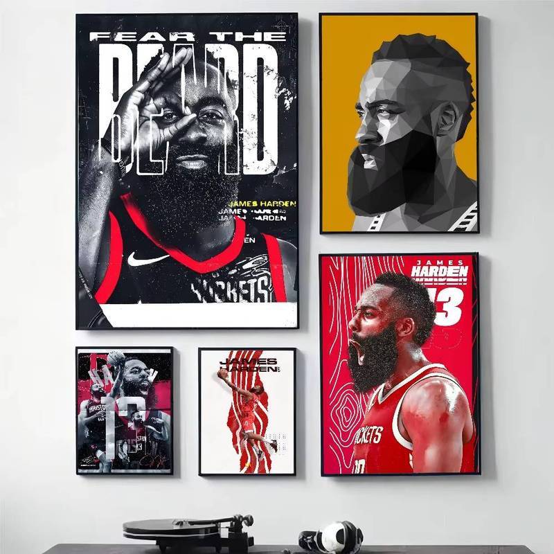 James Harden Poster HD Poster Nhà, Phòng, Thanh, Cafe Tranh Treo Tường Nghệ Thuật Trang Trí