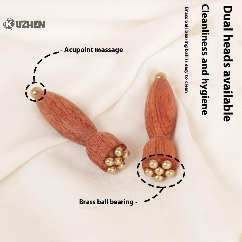 KUZHEN pod Beauty Brass & Rosewood Face Gua Sha Công cụ thư giãn mắt Meridian Point Massage bấm huyệt cầm tay HOT
