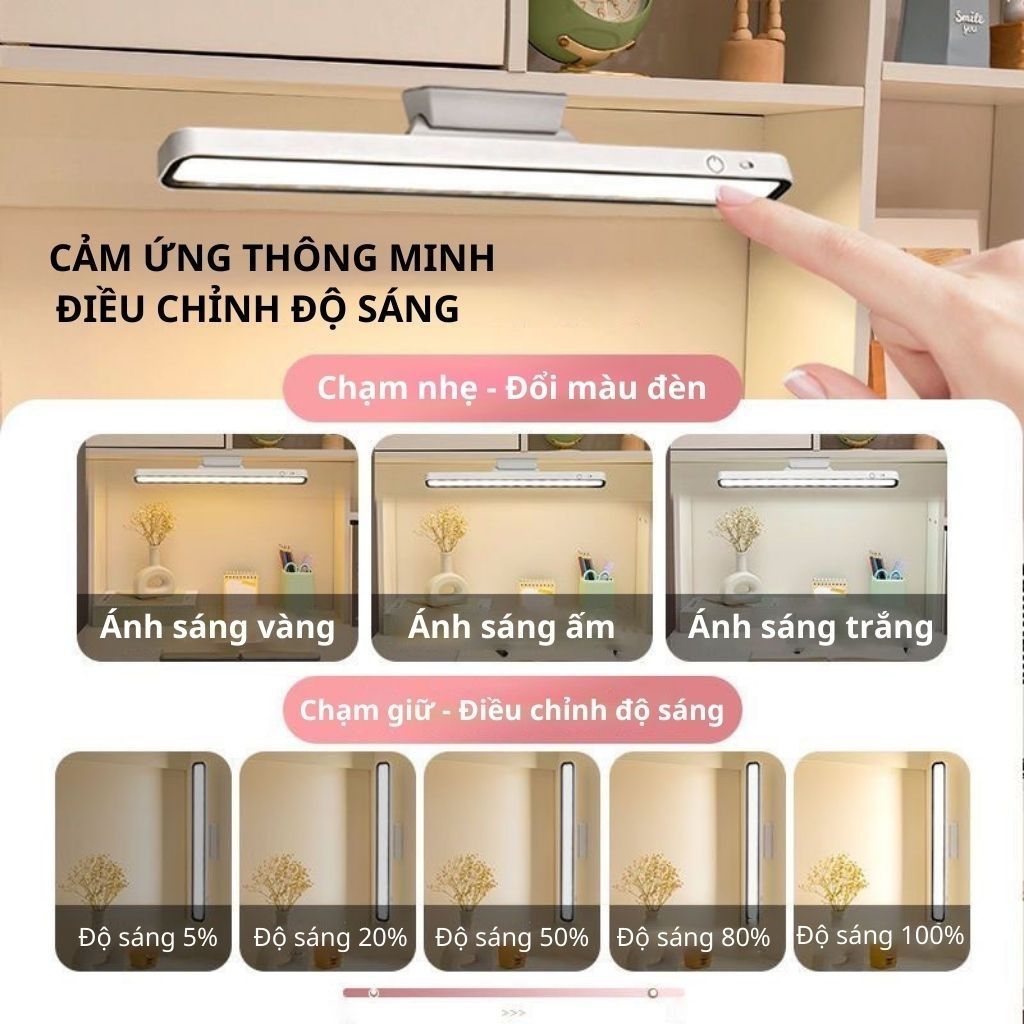 Đèn sạc được đèn LED cảm biến chuyển động đèn từ tính đèn học đèn tủ