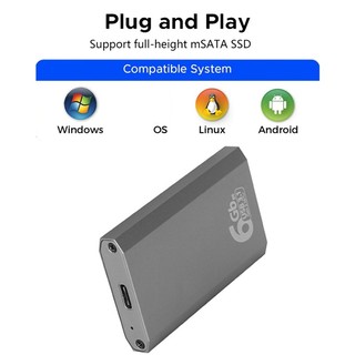 Cổng MSATA Enclosure Type C cho Ổ cứng thể rắn bên trong MSATA