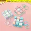 Bàn phím đồ chơi Fidget BAMBOOB, Thiết kế chín phím Nút bàn phím Móc khóa Đồ chơi, Màu sắc ngẫu nhiên di động Tự do lắp ráp Móc khóa Phong cách Đồ chơi giảm căng thẳng Đồng hành du lịch