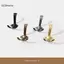 GCDHome 1 Cái Hợp Kim Kẽm Đồng Treo Tường Móc Khóa Mộc Mạc Túi Móc Treo Mũ Áo Dây Móc Treo Nhà Bếp Phòng Tắm Áo Khoác Ra Móc HOT