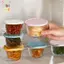 1 / 4 Bình đựng thủy tinh 200ML Hộp đựng thủy tinh Thiên trong suốt Hộp đựng thủy tinh đa chức năng giữ tươi Mini trong suốt Lọ nhà bếp ELWW
