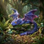 Tượng rồng QEARY, Đồ chơi rồng khớp nối in 3D sừng đôi, Thay đổi nhiều màu sắc thực tế Đôi mắt bí ẩn có cánh mô hình rồng trang trí để bàn