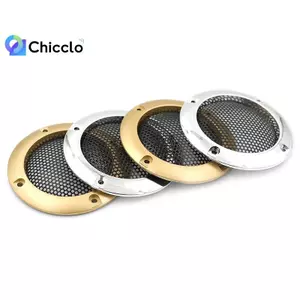 2 chiếc Vỏ loa âm thanh 2 "inch trang trí vòng tròn lưới kim loại đẹp