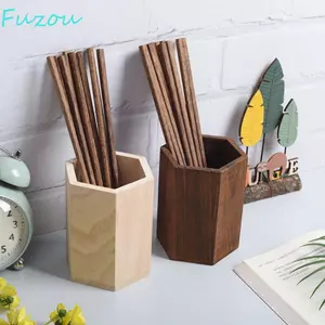 Hộp đựng bút gỗ FUJIOU, Hộp đựng máy tính để bàn kiểu INS dung tích lớn, Hộp đựng máy tính để bàn đơn giản Hộp đựng bút chì bằng gỗ đa chức năng Phụ kiện văn phòng