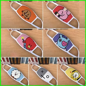 PS1 Kpop BTS BT21 Nhân Vật Hoạt Hình Hình Miệng Khẩu Trang Chống Bụi Có Thể Giặt SP1