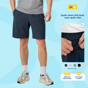 Quần sooc thể thao nam YODY short vải mát thoát mồ hôi, co dãn thoải mái MAJT25A047
