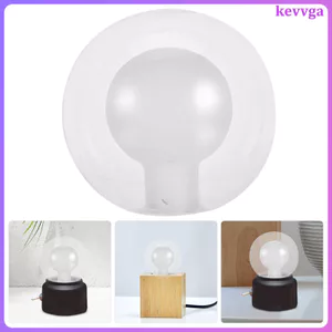 Tấm chụp đèn thủy tinh tròn trong suốt Thiết kế hình cầu hai lớp Ánh sáng ấm áp cho phòng khách tối giản và đọc sách kevga