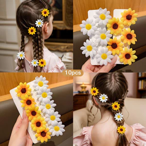 Bé Gái Mặt Hướng Dương Kẹp Tóc Cho Trẻ Em Hoa Dễ Thương Nổ Kẹp Phụ Kiện Tóc Tập Đi