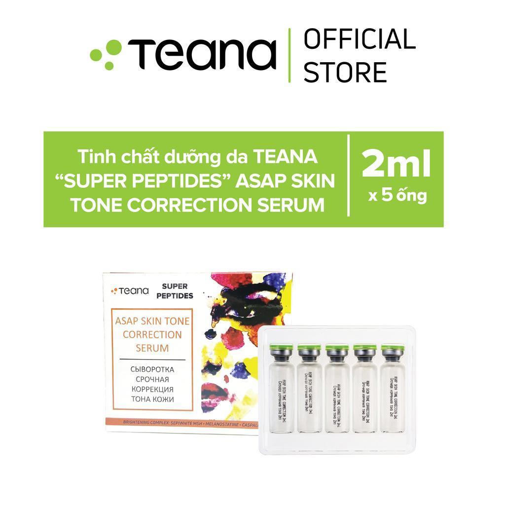 Combo Serum PEPTIDES TEANA  ASAP & No problem giải cứu làn da, dưỡng trắng mờ thâm, ngừa mụn ẩn, mụn viêm