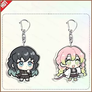 SQ11 Demon Slayer Acrylic Móc Khóa Anime Rengoku Kyoujurou Kanroji Mitsuri Mặt Dây Chuyền Cho Ba Lô & Chìa Khóa