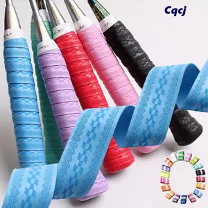 Tay cầm vợt cầu lông CQCJ, Tay cầm cầu lông thấm mồ hôi PU, Dây quấn tay cầm cầu lông nhiều màu chống mài mòn bền bỉ Đồ dùng thể thao