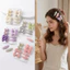 BRARAA 1 Bộ Kẹp Tóc Trẻ Em, Thiết Kế Bướm Chụp Đóng Kẹp Tóc Bộ, Handmade Nhìn Sợi Nơ Lấp Lánh Giọng Phong Cách Dễ Thương Trẻ Em Kẹp Tóc Bộ Trang Phục Tiệc