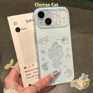 cho Melodi Ốp điện thoại Giai điệu hồng xanh dễ thương cho iPhone 14 Pro Max 13 12 11 15 16 17 Air Xs XR