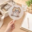 Quạt cầm tay hình thấu kính mèo dễ thương nhẹ Quạt làm mát cầm tay có họa tiết nhỏ gọn và