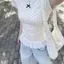 Áo thun ngắn tay chấm bi ren ngọt ngào Hàn Quốc dành cho nữ mùa hè 2026 Phong cách mới Slim-fit Slimer Look Design Top