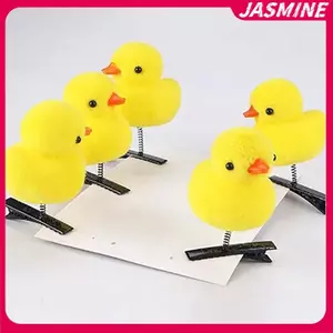 JASMINE 5 Cái / lốc Hoạt Hình Ngộ nghĩnh Trẻ Em 3D Nhỏ Vàng Du Sang Trọng Kẹp Tóc Ngộ nghĩnh Quà Tặng Giáng Sinh Dễ Thương Mũ Đội Đầu Phụ Kiện JASMINE