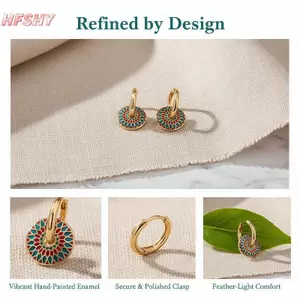HFSHY Hợp Kim Kẽm Hoa Bộ Trang Sức Nữ Sơn Boho Nelace Bông Tai Cho Đám Cưới Kỷ Niệm Lãng Mạn Quà Tặng VN