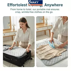 Thảm ủi du lịch MAKY Bảng di động 2 trong 1pact có chức năng máy sấy và máy giặt sắt cho khách sạn Phòng ký túc xá và căn hộ VN